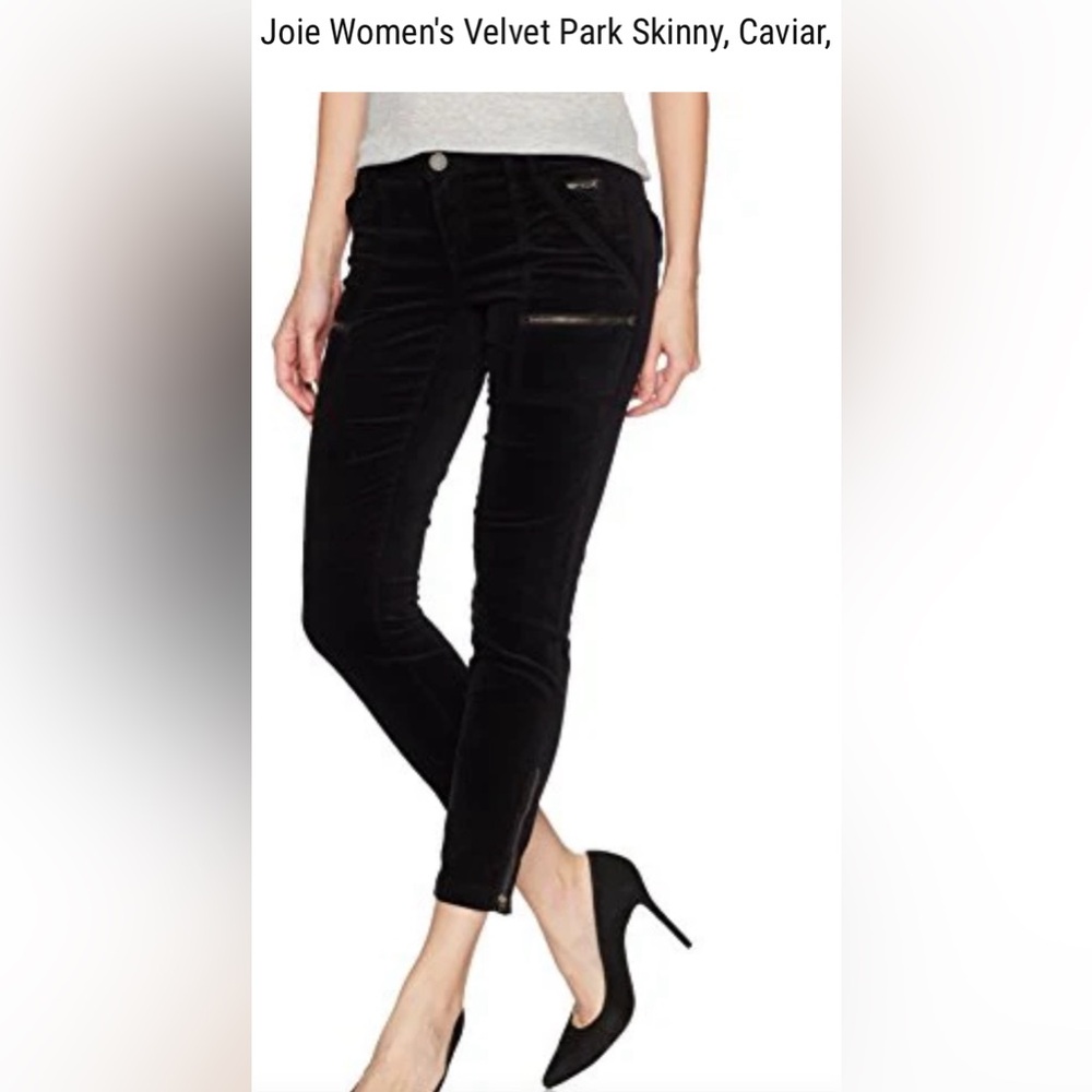 joie park skinny jeans (velvet)